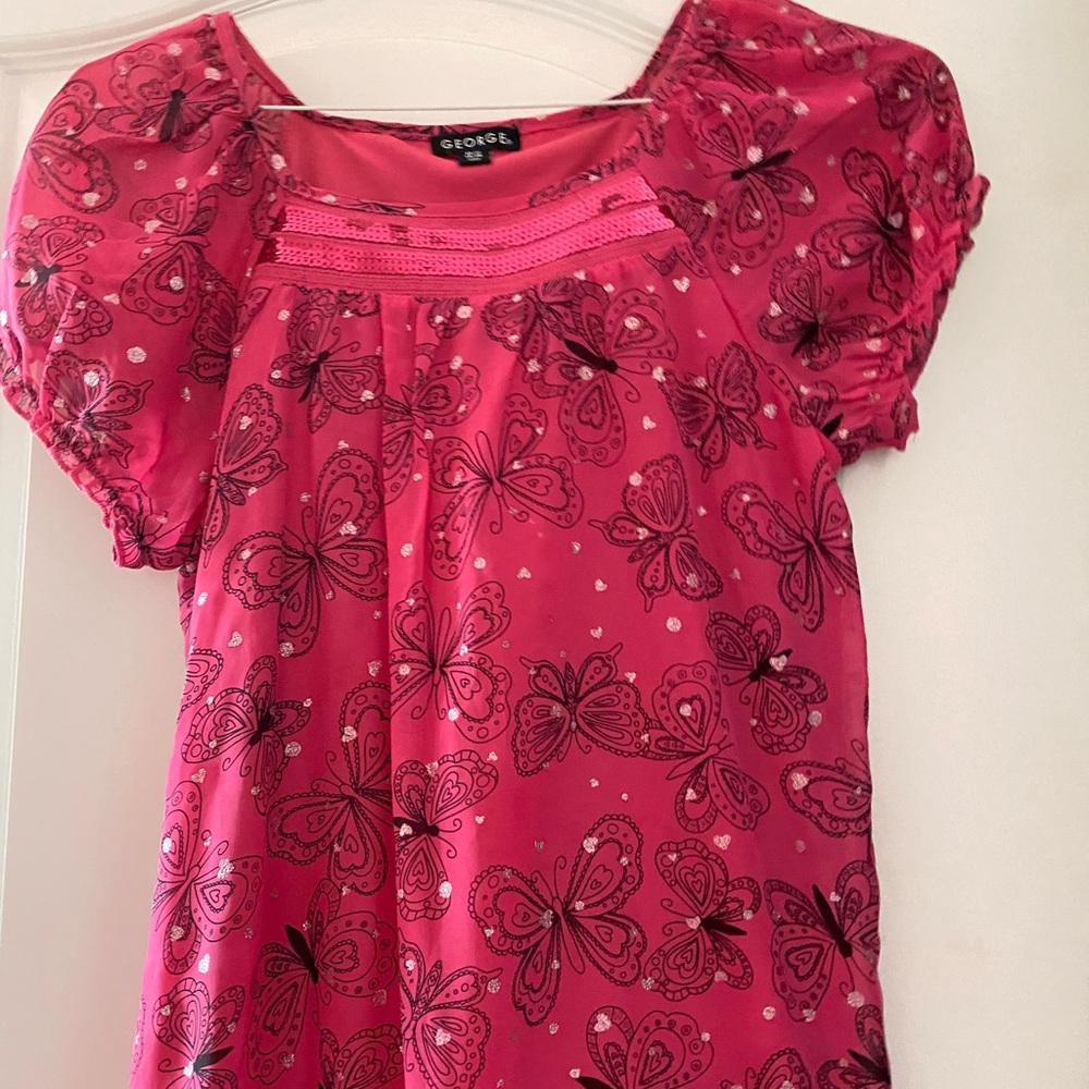 George fuchsia Girls top size 14/16